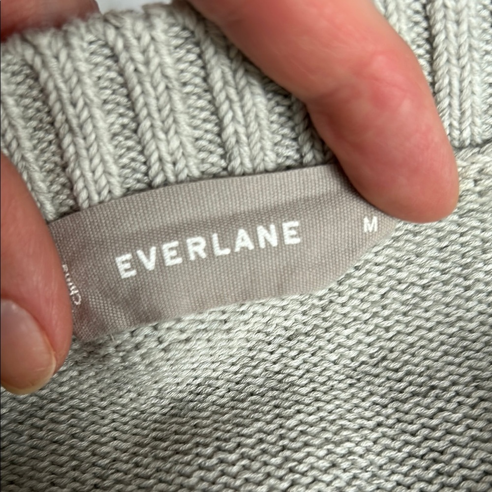 Everlane Gray Women's Crew Neck Sweater - Picture 3 of 5